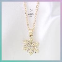 ราคา petite by PRAKYRE Estrella Snow Snowflake Necklace สร้อยคอรูปหิมะและดวงดาวสไตล์เรียบหรูอลังการ (20923196448)