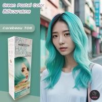 ราคา แคร์บิว พาสเทล T06 สีเขียวพาสเทล สีผม สีย้อมผม ครีมย้อมผม เปลียนสีผม ทรีทเม้นท์ Carebeau Pastel T06 Green Pastel (9026784336)