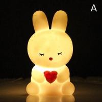 ราคา Xuyongming ไฟ LED กลางคืนกระต่ายไฟสำหรับบ้านโคมไฟตกแต่งข้างเตียงห้องไฟกลางคืนเด็ก (20617753670)