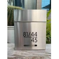 ราคา ตู้จดหมายสแตนเลส พร้อมติดเลขที่บ้าน ตามแบบ สแตนเลสเกรด304 (20399084876)