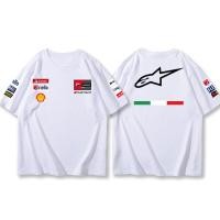 ราคา Ducati DUCATI รถจักรยานยนต์รถจักรยานยนต์แขนสั้นผู้ชายชุดขี่ฤดูร้อน motogp เสื้อยืด (19684127032)