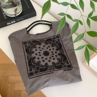 ราคา CRNGW ห่วงโซ่กระเป๋าถือปักลายดอกไม้กระเป๋าโท้ทแบบเชือกผูกปากปลาความจุขนาดใหญ่น่ารัก Ins กระเป๋าถือปักเลื่อมสำหรับผู้หญิงดอกไม้ (20866666844)