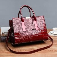 ราคา Fashion model shop Crocodile Pattern Handbags Shoulder Messenger Bag Ladies Bags (21046805126)