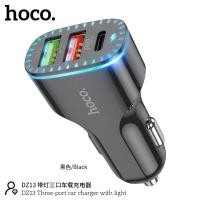ราคา Hoco DZ13 Three port car charger with light (20978590793)