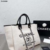 ราคา 2023 Classic Small Fragrance Style Embroidered Beach Bag Linen Canvas Mummy Bag Shopping Bag Large Capacity Western Candy Color (20731539743)