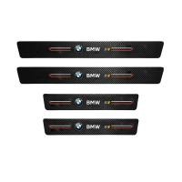 ราคา Sieece 4 ชิ้น กันรอยประตูรถยนต์ คาร์บอนไฟเบอร์ แผ่นกันรอยประตูรถยน สติ๊กเกอร์กันรอย สติกเกอร์ติดรถ ติดขอบประตู ฟิล์มกันรอยรถยนต์ สติ๊กเกอร์ติดรถ สติ๊กเกอร์รถยนต์ สำหรับ BMW G20 F30 M2 2 F10 X2 E90 X1