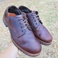 ราคา ส่งฟรี 10US 28cm 44eu รองเท้า Hawkins EST 1850 Round Toe Oxford Shoes รุ่น Premium quality Pre owned Authentic (21301775580)