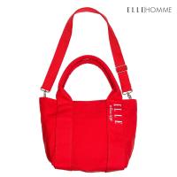 ราคา ELLE HOMME BAG กระเป๋า ผ้าแคนวาส เสริมสายสะพายข้างใบเล็ก เทปสายกระเป๋า สกรีนโลโก้ ELLE H8H002 (21378929986)