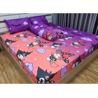 ราคา ส่งฟรี ชุดผ้าปูที่นอน ผ้าปูที่นอน น้องมันม่วง สีม่วง 3 5 5 6ฟุต ผ้าคอตตอนแท้100 ครบเซ็ต5ชิ้น ผ้าปู ปลอกหมอน ปลอกหมอนข้าง ผ้าห่มตามลาย (21040730113)