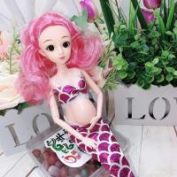 ราคา 30cm ตุ๊กตาแต่งตัวตุ๊กตาบาร์บี้แฟชั่นนางเงือกตุ๊กตาบาร์บี้คลอดบุตรของเล่นเด็กชุด (15974174861)