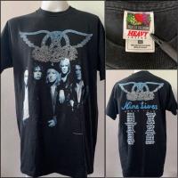 ราคา เสื้อยืดผ้าฝ้ายเสื้อยืดพิมพ์ลายแฟชั่น เสื้อวง Aero Smith Tour 1997 ลิขสิทธิ์แท้มือสอง (16381623154)