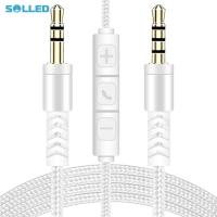 ราคา 1 2m Audio Cable Aux Line Male To Male 3 5mm To Jack 3 5mm Speaker Cable With Mic For Headphone Car Speaker (20858832616)