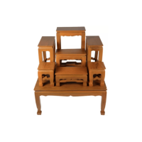 ราคา โต๊ะหมู่บูชาไม้สักทอง หมู่ 7 หน้า 7 นิ้ว แบบเรียบ (17152716792)