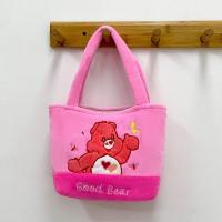 ราคา Care Bears กระเป๋าถือตุ๊กตาหมีสายรุ้งญี่ปุ่นแบบใหม่กระเป๋าใส่อาหารสีชมพูกระเป๋าใส่เอกสารการ์ตูนน่ารักสำหรับนักเรียนหญิง (21105803474)