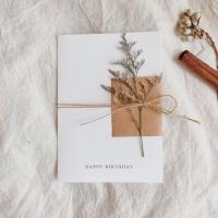 ราคา Camin Craft การ์ดดอกไม้แห้ง การ์ดอวยพรวันเกิด การ์ดปัจฉิม การ์ดแฮนด์เมด (17838223235)