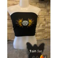 ราคา ทรงแซ่บๆๆเลย เกาะอก เกาะอกสีดำสกรีนลายเท่ๆ cotton พร้อมส่ง (14214363085)