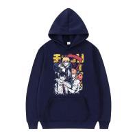 ราคา Streetwear Hoodies Japanese Anime Chainsaw Man Hoodie Denji Hayakawa Aki Power Pochita Vintage PulloverSize XS 4XL 6XL (20554997159)