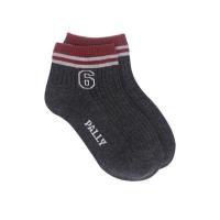 ราคา Pally ถุงเท้าแฟชั่นเด็ก ข้อสั้น ลาย Old School Size 3 6 Dark Russet เลข 3 6547 (16439980831)