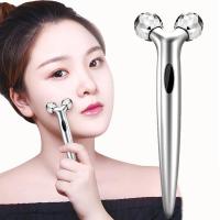 ราคา เครื่องนวด3D โรลเลอร์360เครื่องนวดหน้าเรียวบางสีเงินเครื่องนวดยกกระชับริ้วรอยเครื่องนวดหน้าผ่อนคลาย (21341900365)