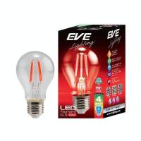 ราคา EVE หลอดไฟ หลากสี แอลอีดี แบบใส สีสันสดใส ทรงกลมทรงจำปา ขนาด 4W ขั้ว E27 และ E14 มีสี แดง เขียว น้ำเงิน เหลือง (10219784109)