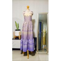 ราคา แม็กซี่เดรส ผ้าฝ้ายดักแด้ ผ้าทอมือ สีม่วงพาสเทล (20818014533)