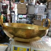 ราคา กระทะทองเหลือง งานทำมือ เบอร์ 8 17 ราคาต่อใบ (15780919249)