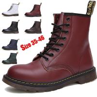 ราคา พร้อมสต็อกยี่ห้อ Dr รองเท้าลำลองผู้ชายรองเท้า Martens กันน้ำรองเท้าบู้ทยาวผู้ชายหนัง Doc รองเท้าข้อเท้า2021รองเท้ารถจักรยานยนต์คลาสสิกสีดำ (11268200293)
