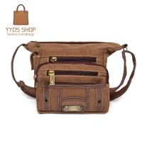 ราคา กระเป๋าสะพายข้าง ผ้าแคนวาส ขนาดเล็ก Size S Fashion1876 (20971338851)