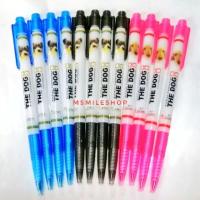 ราคา ปากกาลูกลื่น the dog 12 ด้าม สีน้ำเงิน แดง ดำ 0 38 mm (20363153229)