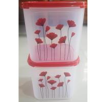 ราคา Tupperware กล่องทัพเพอร์แวร์ กล่องโมดูล่าแสควร์ 3 มีลาย 2 (100489023)