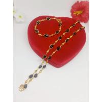 ราคา สร้อยคอ ข้อมือคริสตัลสีนิล เสริมดวงเสริมสิริมงคล (11864696648)