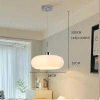 ราคา โคมไฟระย้าโมเดิร์น โคมไฟจี้แก้ว สไตล์นอร์ดิกย้อนยุค หรูหราสําหรับร้านอาหาร บาร์ ห้องนอน โคมไฟห้อย (19453229689)