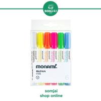 ราคา Monami โมนามิ ปากกามาร์คเกอร์เขียนกระจกลบได้ รุ่น Window Marker ชุด 6C (18727669220)