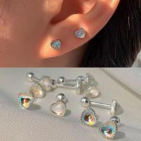 ราคา ต่างหูสำหรับเจาะตุ้มหูลูกปัดกลมมูนสโตนสำหรับผู้หญิงหญิงสาวเครื่องประดับวันเกิด (20000003218)