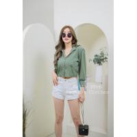 ราคา เสื้อเชิ๊ตแขนยาวไขว้หลัง โชว์หลังกันไปเลย แซ่บๆๆ หน้าสั้น หลังยาว ดีไซน์ไม่ซ้ำใคร (16919001920)