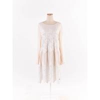 ราคา cc double o เดรสแขนยาว ผ้าลูกไม้ปักฉลุ มีซับใน ป้ายแบรนดฺ์ระบุไซส์ S Preloved (20674947683)