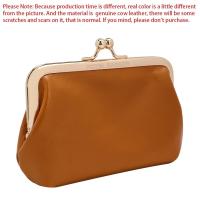 ราคา Royal Bagger กระเป๋าใส่เหรียญแนววินเทจสำหรับผู้หญิงคลิปหนังวัวแท้พวงกุญแจง่ายกระเป๋าเก็บบัตรมีจูบล็อค1496 (21204911773)