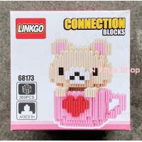 ราคา ตัวต่อเฟืองไซส์ L Linkgo 68168 68173 Cup Set Hello Kitty Rilakkuma Disney แบบเฟือง (7749469781)