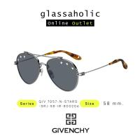 ราคา ลดกระหน่ำ แว่นกันแดด GIVENCHY รุ่น GIV 7057 S ทรงนักบิน เลนมีลายเท่ๆ สำหรับสายแฟชั่น (19414385098)