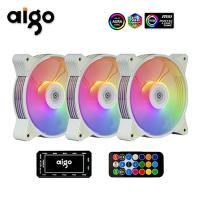 ราคา Aigo AR12 120mm PC พัดลมเคสคอมพิวเตอร์ RGB ฮีทซิงค์ Aura พอร์ต SATA 12cm เย็นตัวควบคุมแบบเงียบ armb พัดลมระบายความร้อนระบายอากาศ (21164741164)