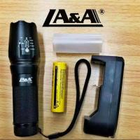 ราคา ไฟฉาย ไฟฉายแรงสูง ไฟฉายส่อง กันน้ำได้ แบบชาร์จไฟได้ หลอดไฟLED รุ่นT6 L2 1002 10W 15W (10504233674)