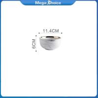 ราคา MegaChoice 100 Original Ceramic Tableware Marbling Rice Bowl Soup Dish Sauce Plate Spoon for Home (21173738359)