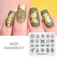 ราคา Kads เล็บปั๊มแผ่นแฟชั่นเล็บแสตมป์แม่แบบ DIY ภาพแม่แบบเล็บปั๊มแผ่นลายฉลุเครื่องมือ fa017 (684692220)