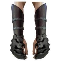 ราคา หนังยุคกลางชุดเกราะ Brเหมาะสำหรับ Acer ไวกิ้งนักรบอัศวิน Larp แขน Rivet เหมาะสำหรับถุงมือ Steampunk Archer Gauntlet เครื่องแต่งกายสำหรับผู้หญิงผู้ชาย (16312479254)