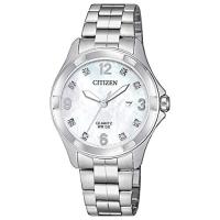 ราคา Citizen Quartz Womens Watch Stainless Steel Crystal Silver Tone (18242080105)