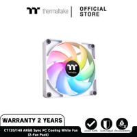 ราคา Thermaltake CT120 140 ARGB Sync PC Cooling Fan White 2 Fan Pack พัดลมและซิงค์ระบายความร้อน (21327616551)