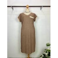 ราคา D05ชุดเดรสคอวีสาวอวบอ้วนพลัสไชต์ (21247047798)