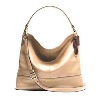 ราคา กระเป๋าสะพาย COACH แท้ กระเป๋าหนังแท้ ใบใหญ่ มีสายยาว ใช้งานสะดวก COACH 36896 PARK LEATHER HOBO Nude (21336989028)