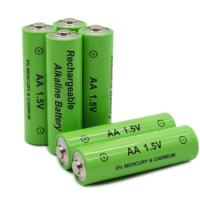 ราคา แบตเตอรี่ AA แท้แบบชาร์จได้ แบตเตอรี่อัลคาไลน์ 2000mAh AA 1 5V แบตเตอรี่อัลคาไลน์แบบชาร์จไฟได้ (15237129969)