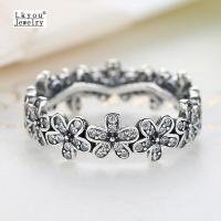 ราคา Lkyou เงินเดซี่ดอกไม้ดอกไม้คริสตัลแหวนเครื่องประดับแฟชั่น (1066256510)